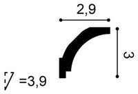 Карниз Orac Decor CX115 2000x30x29 мм — фото 2, Карнизы