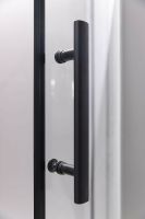 Душевой уголок Esbano ESR-7170B 100x100 ESUGR7170B профиль Черный матовый стекло прозрачное — фото 6, Душевые уголки трапеция