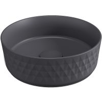 Раковина-чаша Allen Brau Fantasy Romb 36 4.11033.AN Антрацит — фото 2, Раковины накладные