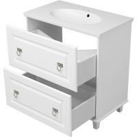 Товар: Тумба с раковиной Misty Версаль 80 УТ000008735 Белая матовая - фото 4 Тумба с раковиной Misty Версаль 80 УТ000008735 Белая матовая — фото 4, Мебель для ванной