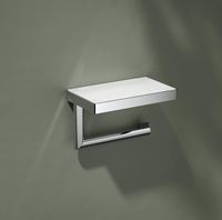Держатель туалетной бумаги Keuco Collection Reva 12873 019000 с полкой Хром арт-12873019000 — фото 2, Держатели туалетной бумаги