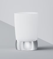 Стакан для зубных щеток AM.PM Sensation A3031300 хром/матовое стекло — фото 3, Стаканы для зубных щеток