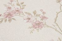 Обои Solo Sakura SL8666-22 Винил на флизелине (1,06*10) Бежевый/Розовый, Цветы — фото 2, Обои для стен