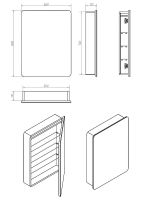 Зеркальный шкаф Art&Max Platino AM-Pla-600-800-1D-R-DS-F с подсветкой с сенсорным выключателем Белый — фото 9, Мебель для ванной