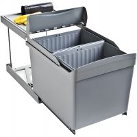 Система сортировки мусора Alveus Albio 30 2x16 L 1090336 Серая — фото 1, Системы сортировки мусора