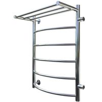 Водяной полотенцесушитель Тругор Приоритет 1 П ПМ R 80x50 с полкой Хром — фото 1, Водяные полотенцесушители