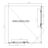 Товар: Душевой уголок Vincea Slim-N 100x90 VSS-4SN9010CGB профиль Черный стекло тонированное - фото 5 Душевой уголок Vincea Slim-N 100x90 VSS-4SN9010CGB профиль Черный стекло тонированное — фото 5, Прямоугольные душевые уголки