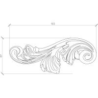 Орнамент Европласт 1.60.110 10x162x70 мм — фото 2, Колонны