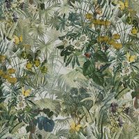 Обои Emiliana Parati Blumarine 5 29051BM Винил на флизелине (1,06*10,05) Зеленый, Листья/Цветы/Бабочки — фото 1, Обои для стен