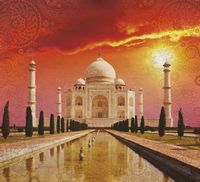 Фреска Ortograf Восток 3523 Фактура бархат FX Флизелин (2,2*2) Розовый/Бежевый, Архитектура — фото 2, Фрески