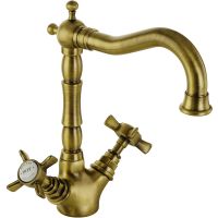 Смеситель для раковины Migliore Princeton 19349 Бронза — фото 1, Смесители для раковины