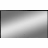 Зеркало Континент Amer 1200х700 ЗЛП1524 с подсветкой Черное с бесконтактным выключателем — фото 1, Зеркала в ванную комнату