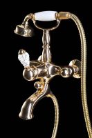 Товар: Смеситель для ванны Boheme Crystal 283-CRST Золото - фото 2 Смеситель для ванны Boheme Crystal 283-CRST Золото — фото 2, Смесители