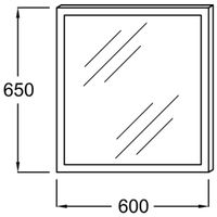Зеркало Jacob Delafon Escale 60 EB1440-NF с подсветкой и подогревом с сенсорным выключателем — фото 4, Зеркала в ванную комнату