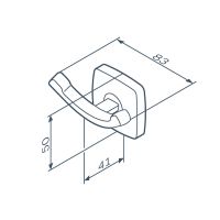 Товар: Двойной крючок AM.PM Gem A9035622 Черный - фото 5 Двойной крючок AM.PM Gem A9035622 Черный — фото 5, Крючки для полотенец
