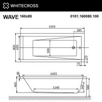 Товар: Акриловая ванна Whitecross Wave 160x80 0101.160080.100.RELAX.BR с гидромассажем - фото 7 Акриловая ванна Whitecross Wave 160x80 0101.160080.100.RELAX.BR с гидромассажем — фото 7, Ванны