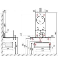 Товар: Тумба Jorno Modulare 80 Mdlr.01.80/P/W/JR подвесная Белая - фото 12 Тумба Jorno Modulare 80 Mdlr.01.80/P/W/JR подвесная Белая — фото 12, Комоды и тумбы для ванной комнаты