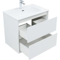 Тумба под раковину Aquanet Милан 70 подвесная Белый глянец арт-336368 — фото 3, Тумбы под раковину