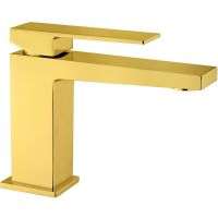 Смеситель для раковины Webert Pegaso PE830102010SSE Золото матовое — фото 1, Смесители