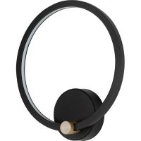 Настенный светильник Artelamp Errai A2195AP-1BK Черный Золото — фото 1, Светильники