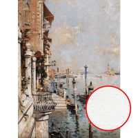 Фреска Ortograf Венеция 33099 Фактура бархат FX Флизелин (2*2,7) Голубой/Бежевый, Город/Пейзаж/Живопись — фото 1, Фрески