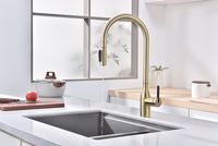 Смеситель для кухни Paulmark Universal Un213880-SBG Светлое брашированное золото — фото 2, Смесители для кухни