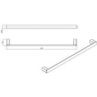 Полотенцедержатель Raglo R301.01.09 Графит — фото 12, Полотенцедержатели