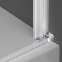 Душевая дверь Vincea Alpha 70 VDP-3AL700MT профиль Хром стекло текстурное — фото 4, Распашные душевые двери