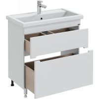 Тумба под раковину СанТа Лондон 80 224007л Белая — фото 2, Тумбы под раковину