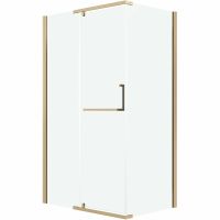 Душевой уголок Grossman Pragma 120х80 120.K33.03.1280.32.00 профиль Золото сатин стекло прозрачное — фото 10, Прямоугольные душевые уголки