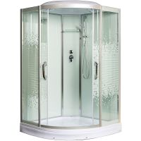 Душевая кабина Мономах 120x120x15 С МЗ 10000005847 без гидромассажа — фото 1, Душевые кабины