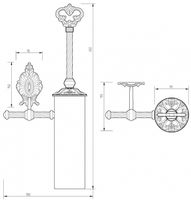 Ершик для унитаза Migliore Elisabetta 16997 Бронза — фото 3, Ершики для унитаза