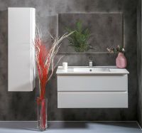 Тумба под раковину Boheme Armadi Art Capolda 100 849-100-W подвесная Белая — фото 2, Мебель для ванной