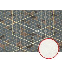 Фреска Ortograf Forma 32651 Фактура флок FLK Флизелин (4*2,7) Серый/Коричневый, Геометрия — фото 1, Фрески