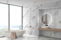 Керамогранит GlobalTile Calacatta Imperial GT Белый GT40806103MR 40x80 см — фото 19, Керамогранит