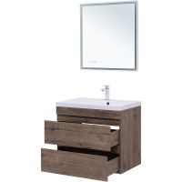 Тумба под раковину Aquanet Нота New 75 334192 подвесная Дуб веллингтон табак — фото 10, Тумбы под раковину