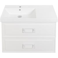 Тумба под раковину La Fenice Cubo 90 FNC-01-CUB-B-90-2 подвесная Белая матовая — фото 6, Мебель для ванной