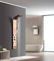 Душевая панель Ceruttispa Victoria RG CT9977 с гидромассажем Розовое золото — фото 2, Душевые панели