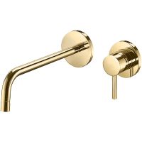 Смеситель для раковины Paffoni Light Золото медовое арт-LIG006HG70 — фото 1, Смесители для раковины