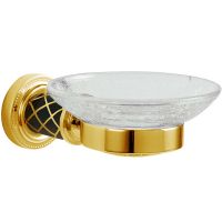 Мыльница Boheme Murano 10903-B-G Золото Черная — фото 1, Мыльницы