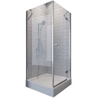 Душевой уголок Koller Pool Waterfall Line 90X90 AC9E профиль Хром стекло прозрачное — фото 1, Душевые уголки