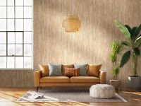 Обои Fipar Gold R 23614 Винил на флизелине (1,06*10,05) Бежевый, Полоса/Штукатурка — фото 4, Обои для стен