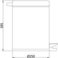 Ведро для мусора Haiba HB703 Хром — фото 2, Мусорные ведра