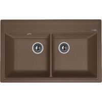 Кухонная мойка Florentina Липси-820 20.370.E0820.303 Мокко — фото 1, Кухонные мойки