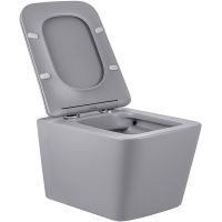 Унитаз Vincea Q-Line VT1-12MG подвесной Серый матовый с сиденьем Микролифт — фото 4, Подвесные унитазы