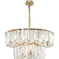 Подвесной светильник Maytoni Modern Puntes MOD043PL-12G Прозрачный Золото — фото 1, Подвесные светильники