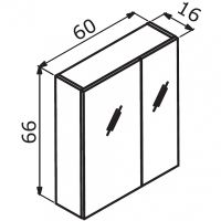 Товар: Зеркальный шкаф Orka Likya 60 3006917 с подсветкой Антрацит матовый - фото 3 Зеркальный шкаф Orka Likya 60 3006917 с подсветкой Антрацит матовый — фото 3, Мебель для ванной
