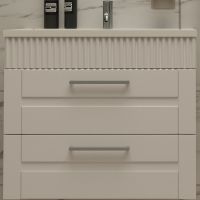 Тумба с раковиной SanVit Турин-2 60 kturin2060 подвесная Белая — фото 1, Мебель для ванной