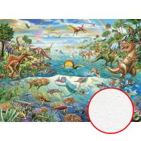 Фреска детская Ortograf Динозавры 6252 Фактура бархат FX Флизелин (3,7*2,7) Разноцветный, Животные — фото 1, Фрески