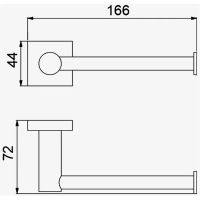Держатель туалетной бумаги D-Lin D244222 Черный матовый — фото 2, Держатели туалетной бумаги